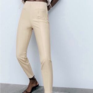 Mango Beige Skinny Pants
